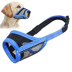 LUCKYPAW Dog Muzzle, Mesh Muzzle for Small Medium