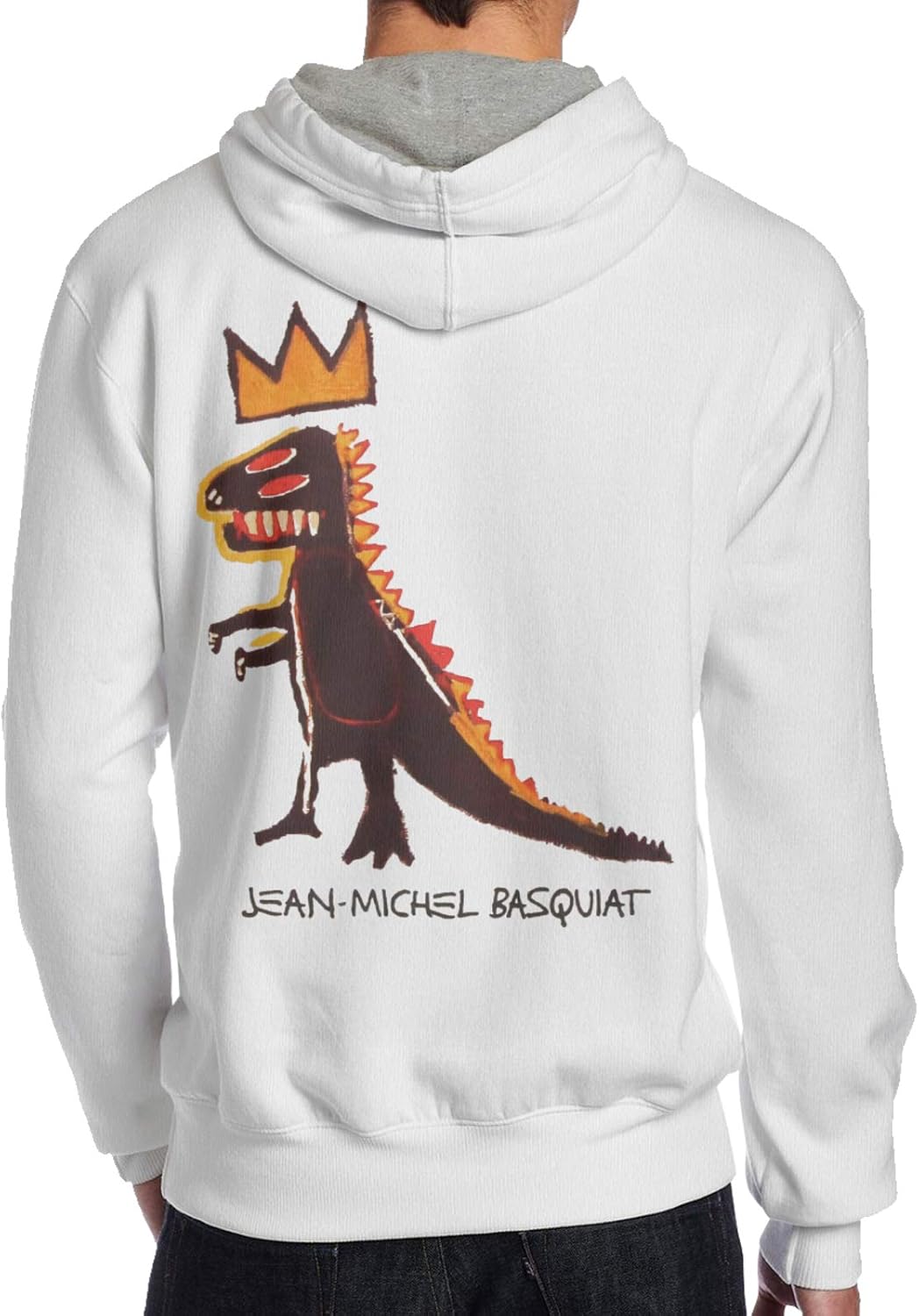 basquiat hoodie white