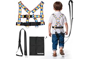 HOOMTREE Safety Harness Leash for Special Needs Child Aged 6-12 Years Fully Ajustable, Sturdy Walking Harness for Older Children with Grab Handle, Keeping Active ADHD/ASD Autism Kids Safe in Public