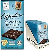 Chocolove Hawaiian Sea Salt Dark Chocolate Bars | 72% Cocoa | Rich and Intense Flavor | Made with Premium Chocolate | Non-GMO &amp; Gluten-Free, 3.2 oz Bar (12 Pack)