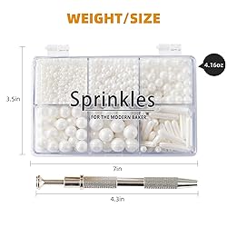 Kasvan White Mix Sugar Sprinkles - Edible Candy