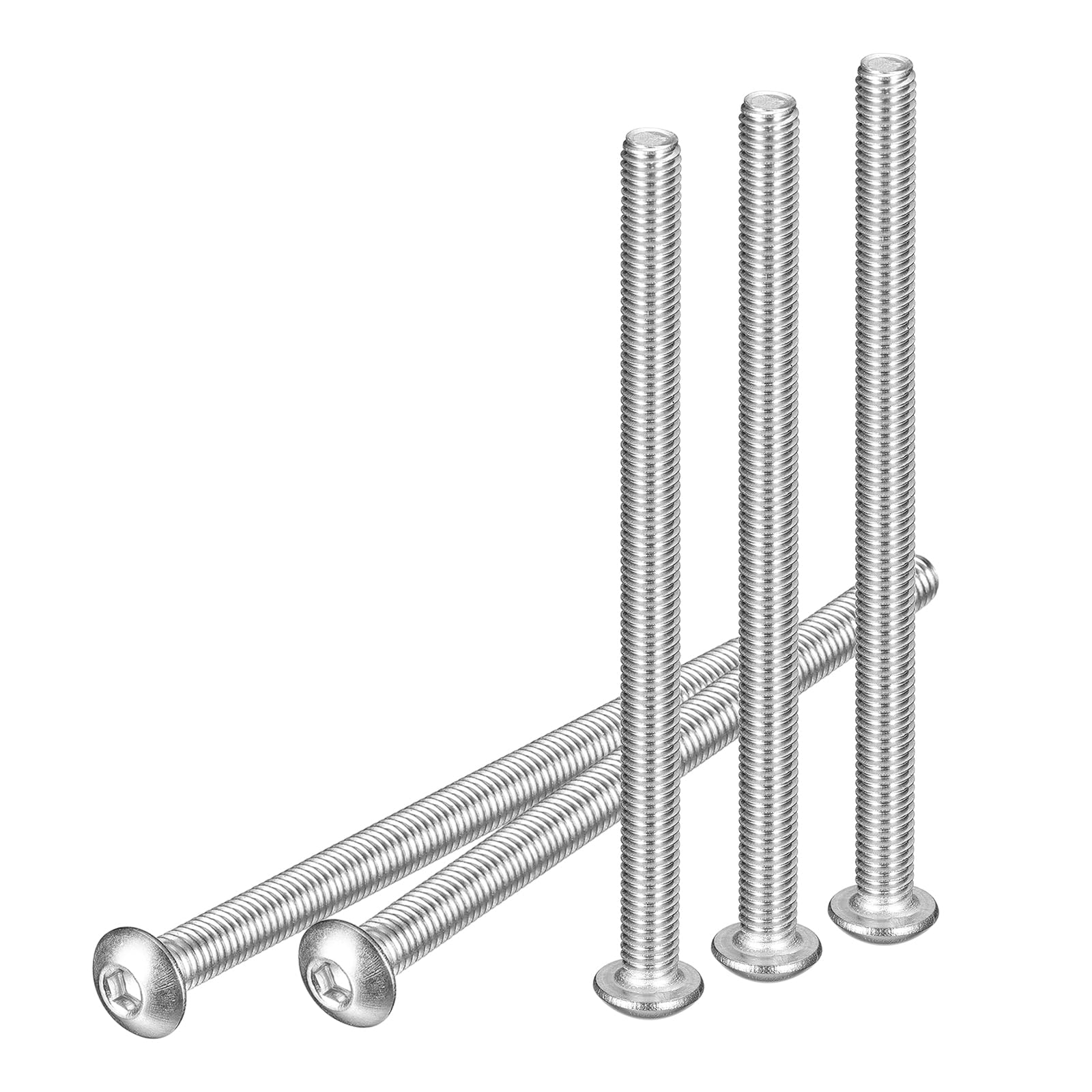 DTGN M5-0.8x75mm Button Head Socket Cap Screws - 10Pack - Good for Machine - 304 Stainless Steel 18/8 - Hex Drive Full Thread Fasteners — image 1