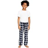 Body Glove Boys Plaid Flannel Lounge Pants Soft Sleepwear Pajama with Elastic Waist Drawstring, Comfortable Pants for Boys