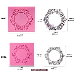 Funshowcase Retro Picture Frames Silicone Molds for