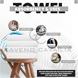 GC GAVENO CAVAILIA Large Towels Bath Sheet 4 Pack 75x135 cm 450 GSM view 5