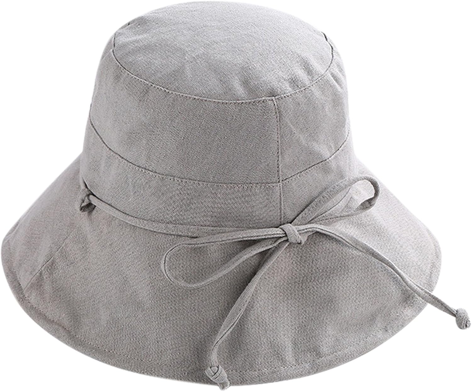 LAEMILIA Damen Sonnenhut Breite Krempe Strand Strohhut UV Schutz Damenhut mit Schleifen