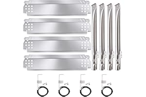 Criditpid Grill Replacement Parts for Nexgrill 4 Burner 720-0830H 720-0783E 720-0830A, Nexgrill 720-0888N 720-0888, Heat Shield, Burners and Igniter for Nexgrill Replacement Parts 4 Burner 720-0830H