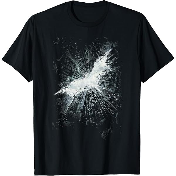 T-shirt Officiel Batman The Dark Knight Rises Grand Visage Bleu | Neuf Avec étiquettes, Coton, Coupe Ample