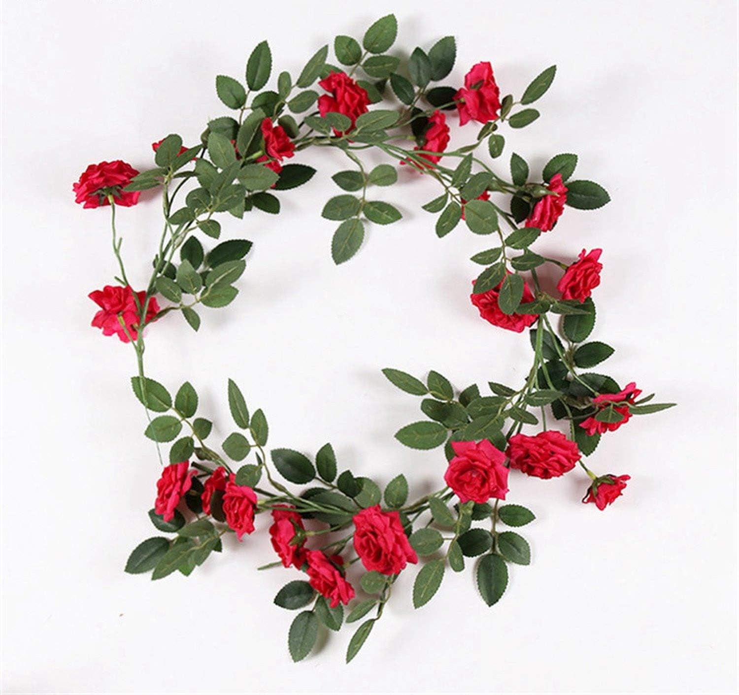 Amazon Com Shine Hearty Silk Roses Lvy Vine With Green Leaves For