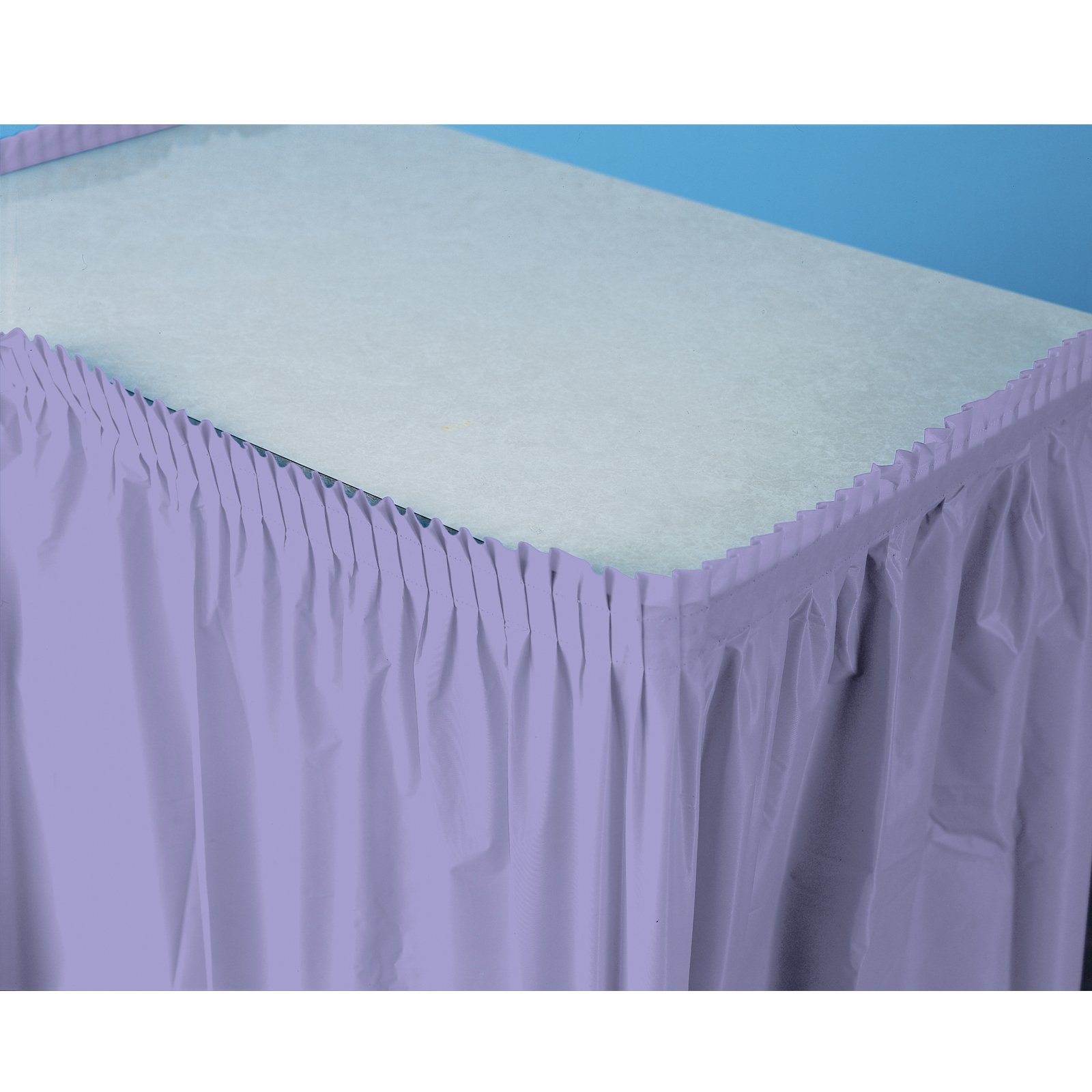 Creative Converting Plastic Table Skirt, 14-Feet, Luscious Lavender
