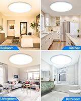 Peasur 49cm LED Ceiling Light 46W 5400LM RGB Backlight Remote Dimmer 3000-6500K view 5