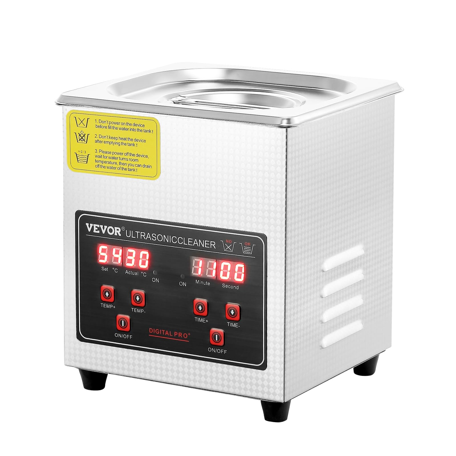 Photo 1 of VEVOR Ultrasonic Cleaner with Digital Timer & Heater, Professional Ultra Sonic Jewelry Cleaner