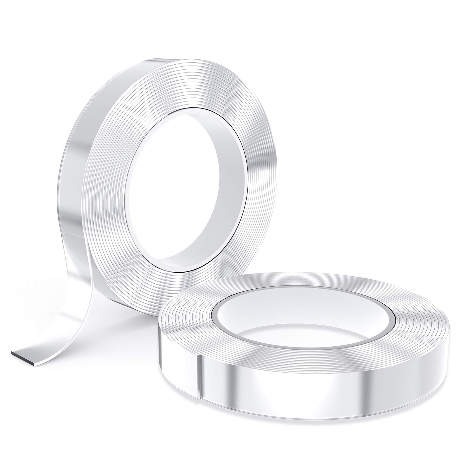 Kinkaivy Double-Sided Adhesive Tape - Extra Strong, 10m Nano Tape, Non-Mark, Washable, Transparent, Waterproof, Non-Slip, Multifunctional