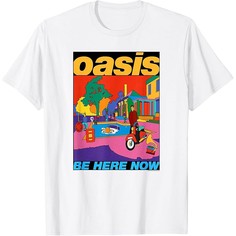 oasis Tシャツ Amazon.com: Oasis T Shirt Be Here Now Illustration Band Logo