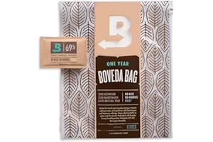 Boveda Portable Travel 2-Way Humidity Resealable Bag – Waterproof & Dustproof - Preloaded with 69% RH Pack - Patented Technology - Large Storage for 60-80 Items – 1 Count