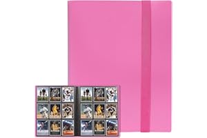 GEAoffice Card Binder 9 Pocket, 360 Pockets Trading Card Album Folder for Standard Cards, Side Loading Card Collection Folder for MTG, TCG, Sport Cards, (Rose Pink)