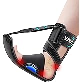 ZEAZEN Plantar Fasciitis Brace Night Splint, Adjustable Foot Support for Heel Spur, Foot Drop & Achilles Tendonitis Relief, Comfortable Day & Night Use for Men and Women (Black, Large)