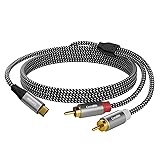USB C to RCA Audio Cable 4 FT, USB Type-C to 2RCA