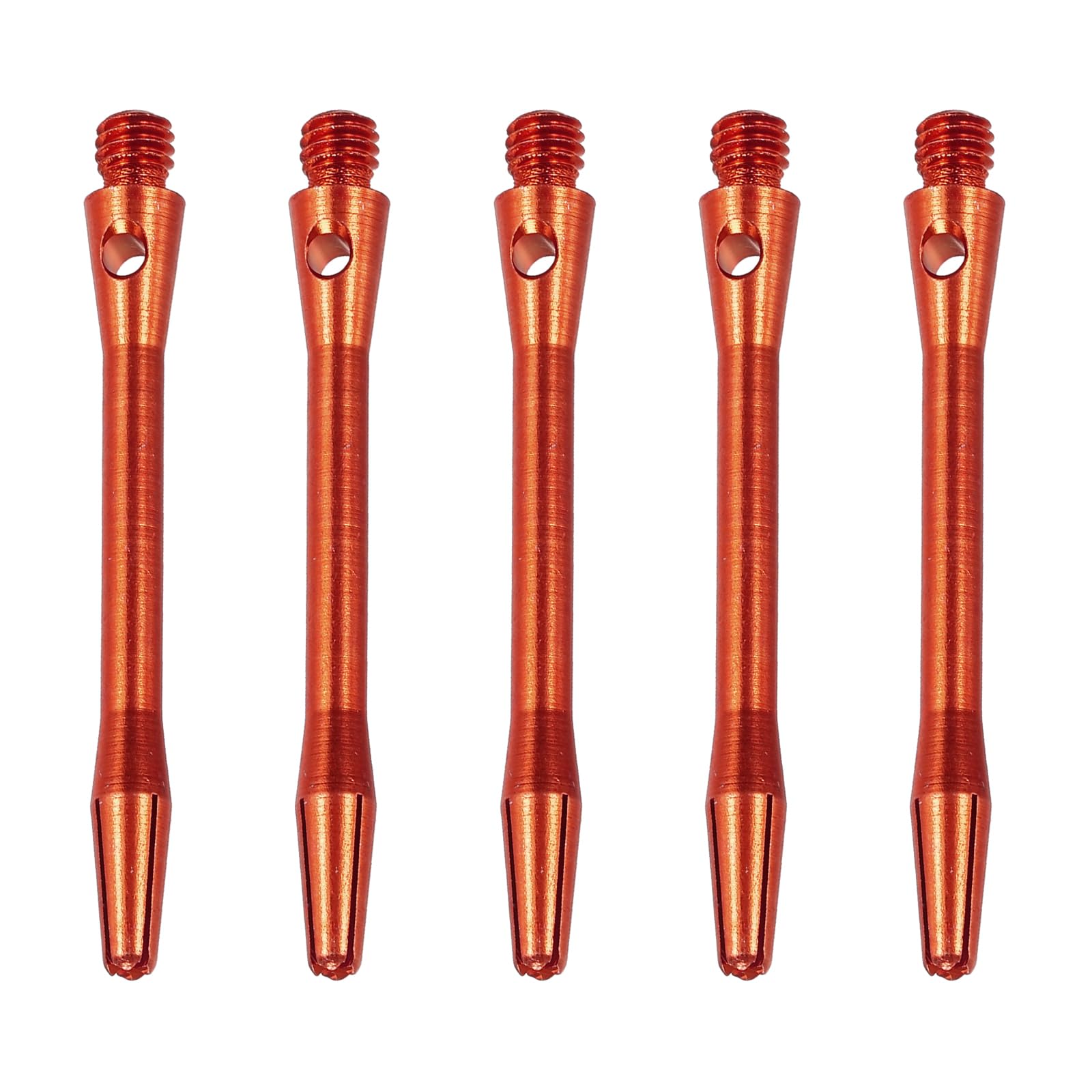 PATIKIL 45mm Aluminum Dart Shafts, 15 Pack Medium 2BA Thread Dart Stems Replacement Dart Accessories, Orange
