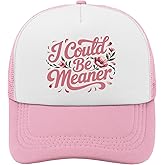 I Could Be Meaner Golf Hats Camping Cap for Grandma