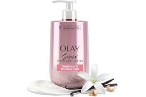 Olay Super Serum Hand & Body Lotion, Luminous & Resilient Skin, 17 fl oz | 24HR Moisture for Women | Fast Absorbing 5+ Ingred