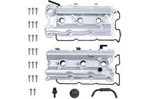 MILIPARTS Upgrade Aluminum Engine Valve Cover Set w/Gaskets Compatible with 2003-2008 Nissan 350Z Infiniti G35 FX35 M35 VQ35D