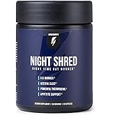 InnoSupps Night Shred Fat Burner and Natural Sleep Support | Ashwaganda, 5-HTP, CLA, Melatonin | Appetite Suppressant | Weight Loss Support Nighttime Fat Burning (60 Vegetarian Capsules)