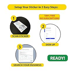 Google Review Tap Stickers, 5-Pack by