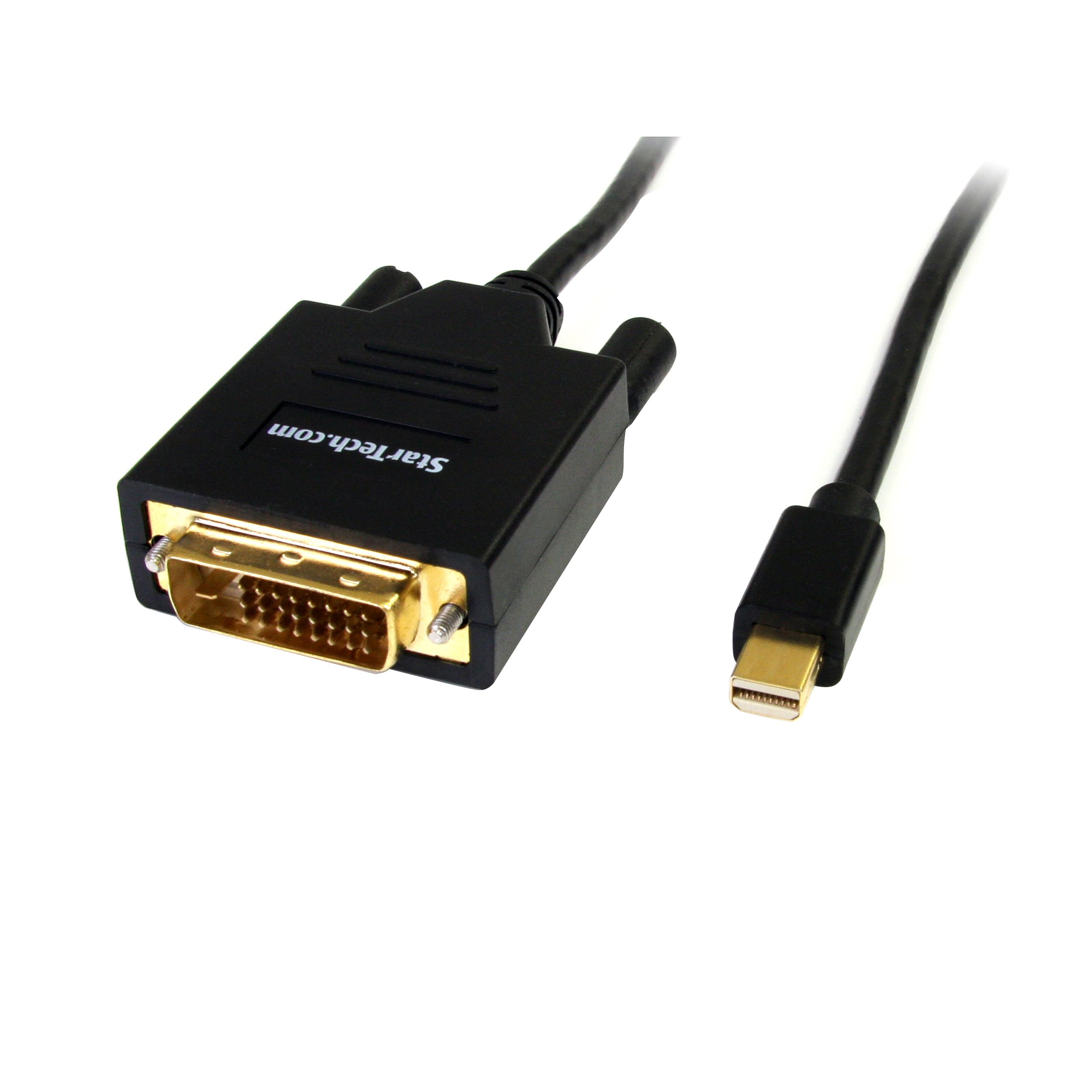 StarTech.com 6 ft Mini DisplayPort to DVI Cable - M/M - MDP to DVI Cable - MiniDP to DVI - Mini DP to DVI Converter (MDP2DVIMM6) — image 1