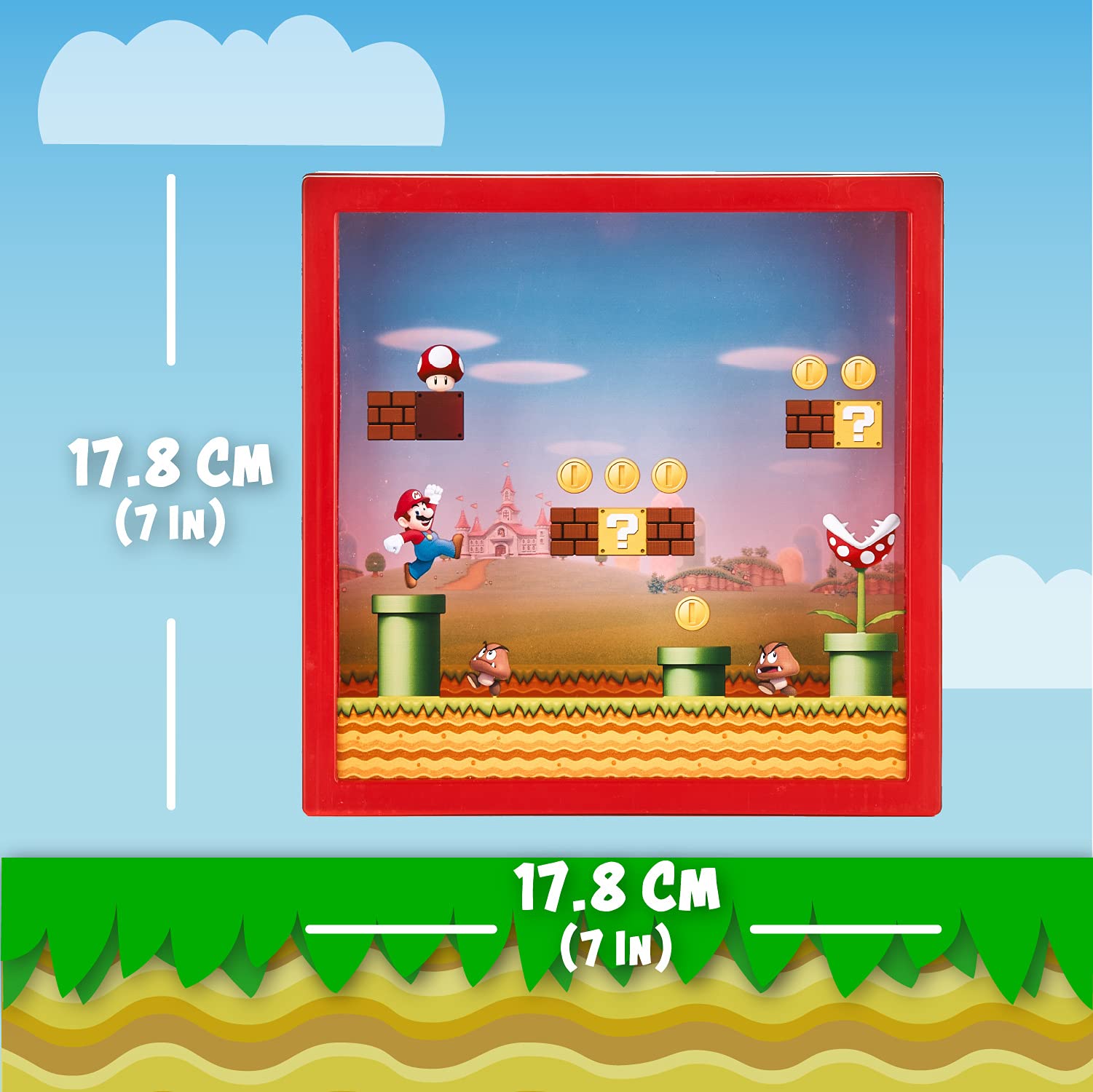 Super Mario Arcade Money Box - Officially Licensed Nintendo Mario Bros Piggy Bank for Cash Savings, Gift for Kids, Bedroom Decor | Paladone
