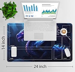 JVGFYNKL for TCG Playmat, Playmat with Zones, 24x14