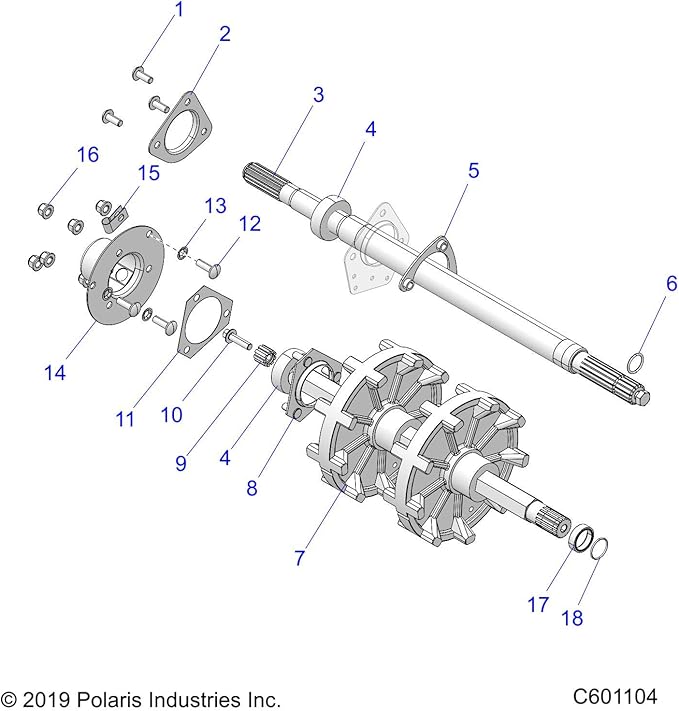 Polaris 3514617 Jackshaft and Driveshaft Bearing 82018 Switchback INDY, Bearings Amazon Canada