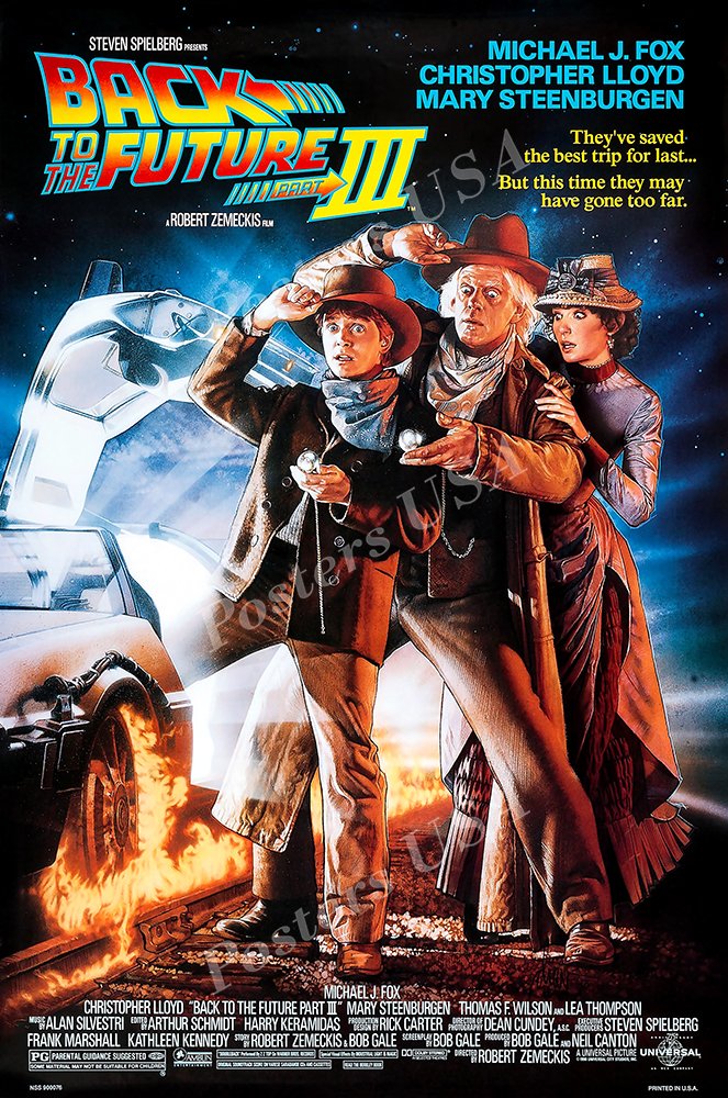 Posters USA - Back to the Future III Part 3 Movie Poster - MOV040 (24" x 36" (61cm x 91.5cm))