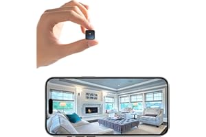 HOWKOW Mini Wireless Camera Home Security cámaras Indoor/Outdoor Cam 1080P HD Small Smart WiFi House Cameras Micro House Nanny Cams Battery-Powered with Clear Night Vision and Motion Detection Baby Monitor