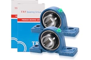 HECHENQICHE 2 Pack UCP208-24 Pillow Block Bearing - Pack of 2 Mounted Pillow Block Bearings - 1 1/2" Mounted Pillow Block Chrome Steel Bearings Solid Cast Iron Base - Self Alignment