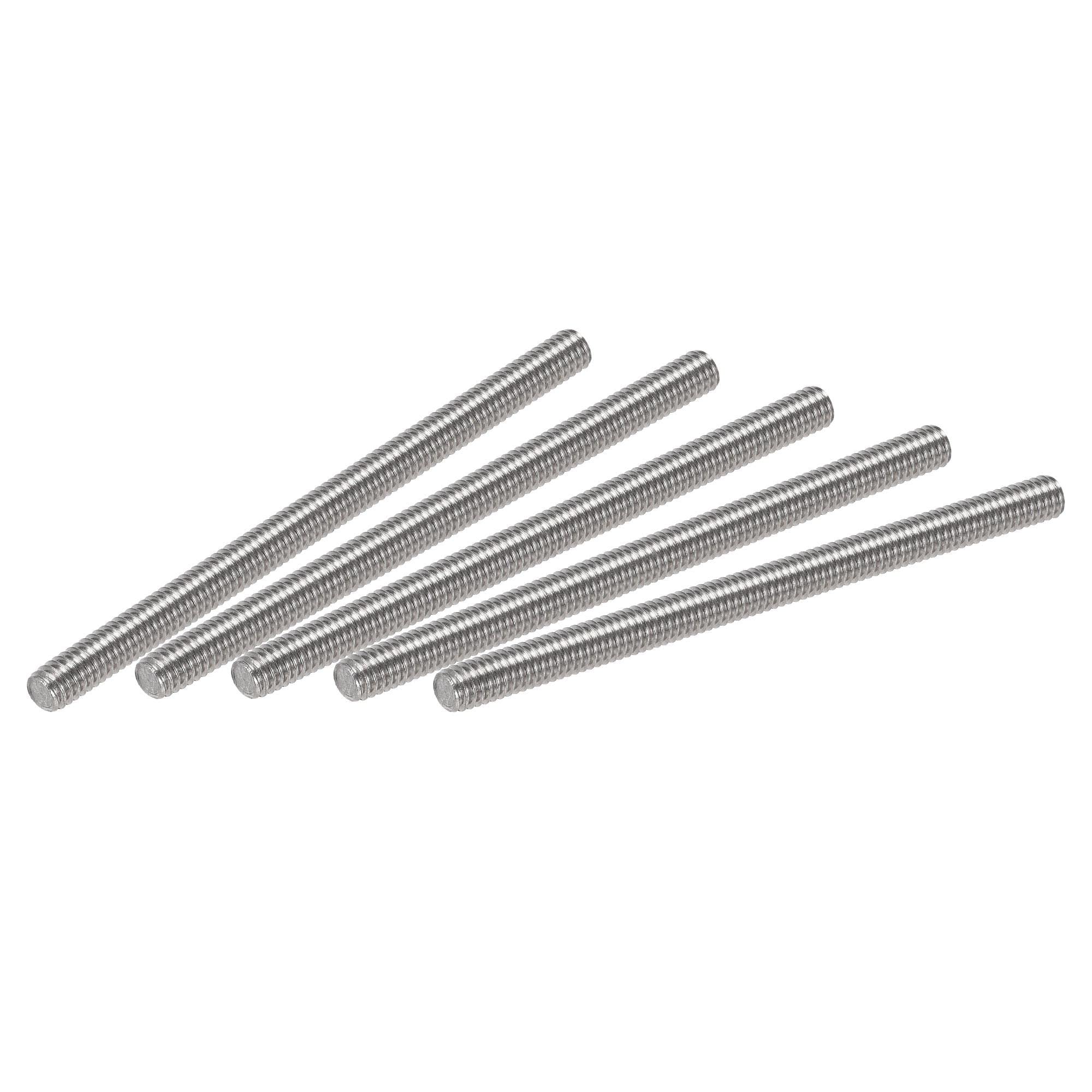 uxcell 5Pcs M4 x 70mm Fully Threaded Rod 304