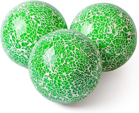 mdluu 3 bolas de cristal decorativas