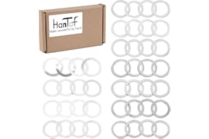 HANTOF 5/8 x 24 Barrel Shim Kit for Brake Timing & Alignment .308/7.62mm Caliber (44 Pack, 11 Kinds of Thickness)