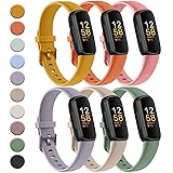 Meliya 6 Pack Sport Bands Compatible with Fitbit