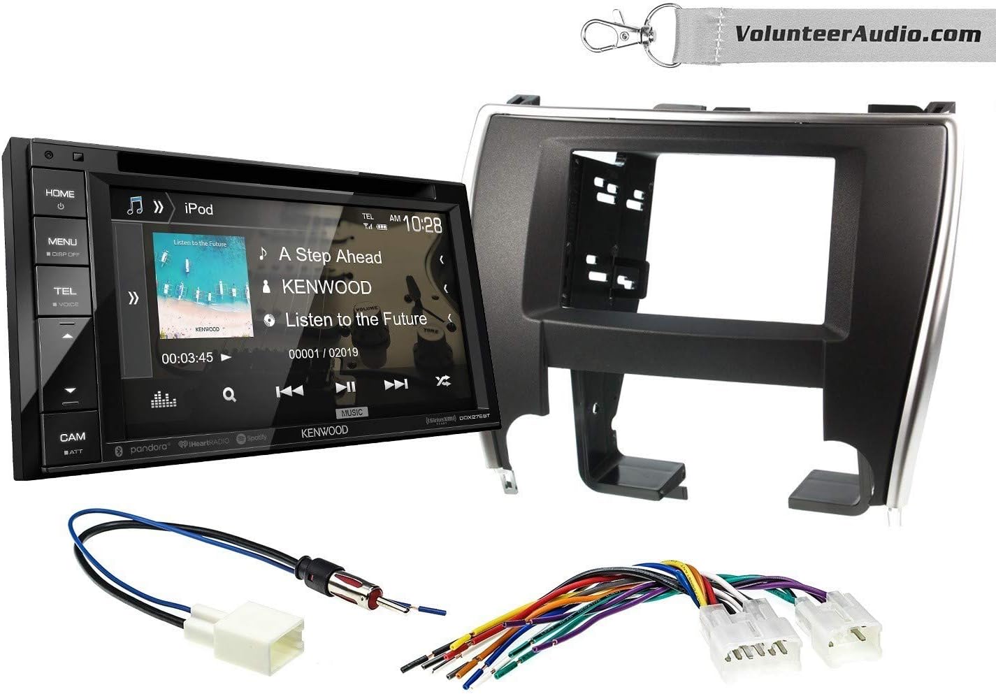 SiriusXM Fits 20152017 Non Amplified Toyota Camry Kenwood DDX276BT Double Din Radio Install Kit