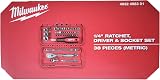 Milwaukee 1/4 Inch Ratchet Socket and Bit Set 38 Pieces view 5