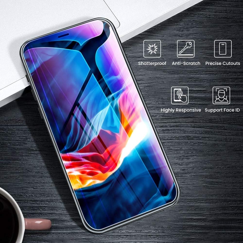 FLOVEME iPhone 12 iPhone 12 Pro Screen Protector (3 PACK) 6.1inch 2020 Shatterproof Tempered Glass Compatible with iPhone 12 iPhone 12 Pro Screen Film Case-friendly Alignment Frame Easy Installation