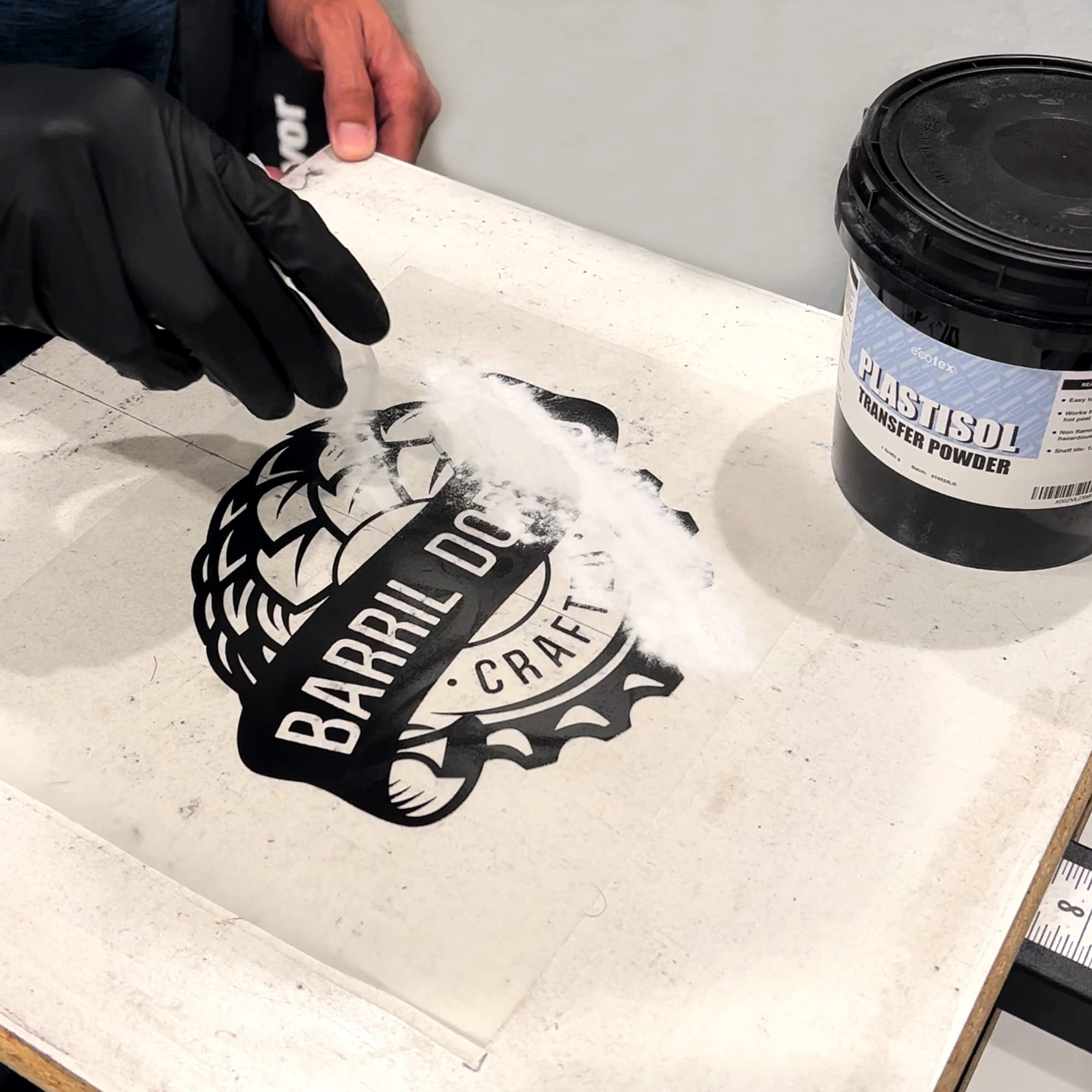 Ecotex® Plastisol Transfer Powder Screen Printing (1LB) - Bonding Powder to Heat Transfer Ink, Extends Screen Print Life, Heat Press Plastisol Transfer Powder - Iron On Transfer Powder for Fabric