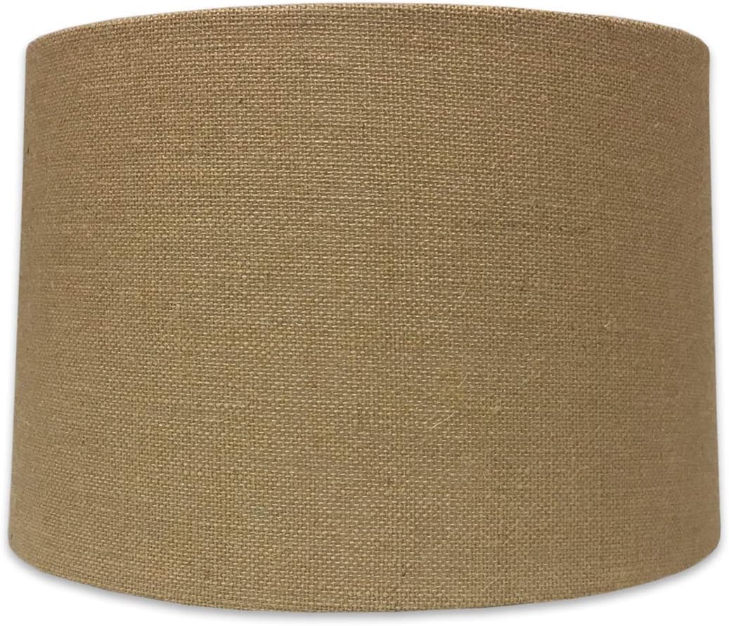 Royal Designs Shallow Drum Hardback Lamp Shade, Burlap, 15 x 16 x 10 (HB-610-16BL) - Image 3