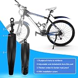 ioutdoor Bike Mudguard Set with 27ft Reflective Tape, Adjustable Front Rear view 2