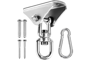YORWHIN 360° Swivel Heavy Bag Hanger Hammock Hanging Kit, Easy Setup Punching Bag Hanger for Boxing Bag, Yoga, Gym, Swing Chairs, Trapeze, Hammocks Heavy Bag Mount