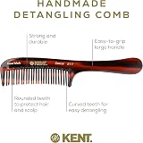 KENT Handmade Detangling Comb for Women - Coarse & Fine Teeth 158mm view 4