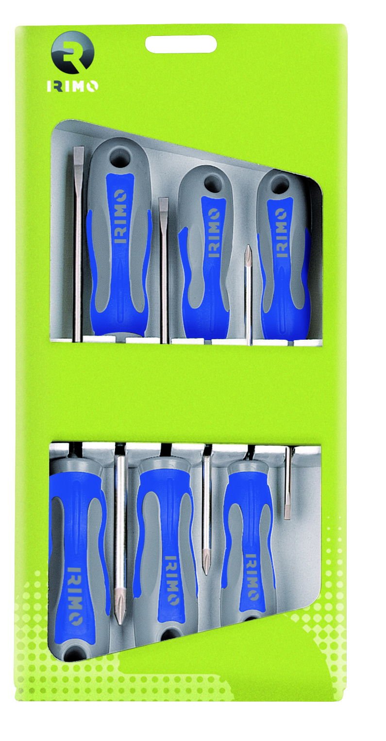 6 Pcs Set Screwdr. Slotted&Ph