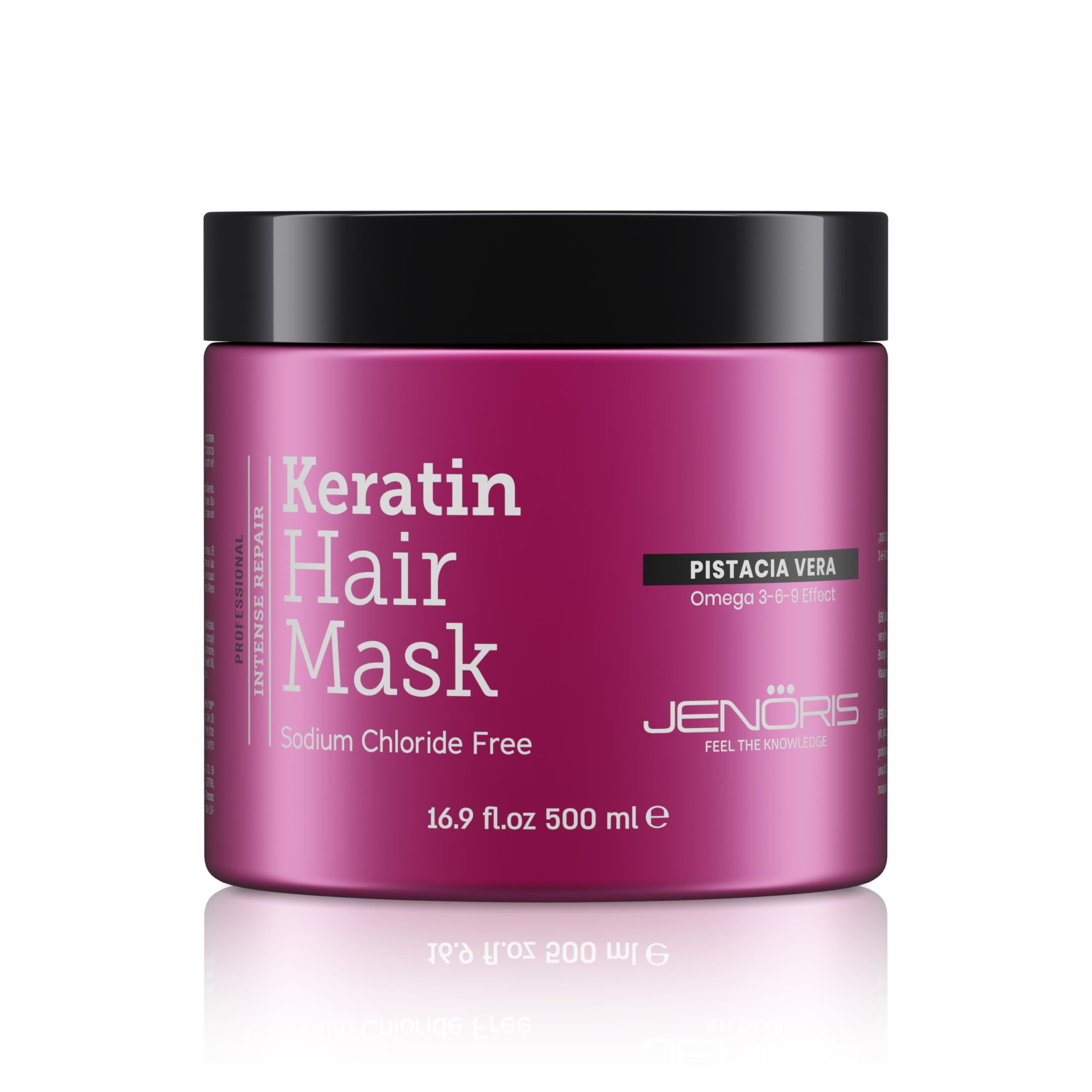 Jenoris Pistachio and Borage Oil Professional Keratin Hair Mask - Sodium Chloride Free