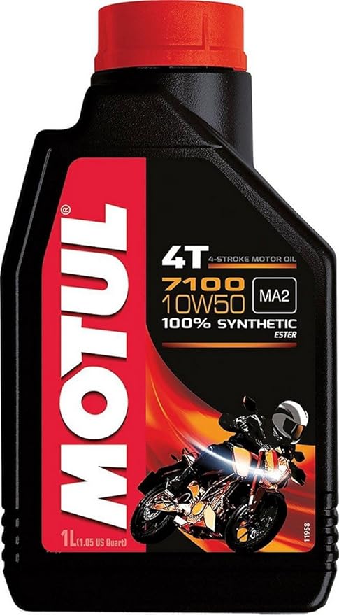Motul 7100 4T 10W50 Fully Synthetic Petrol Engine Oil for Bikes (1 L) Engine Oils for Motorbikes